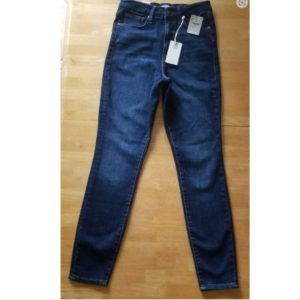 Good American Good Waist Chewed Back Pockets Jeans - Picture 2 of 16